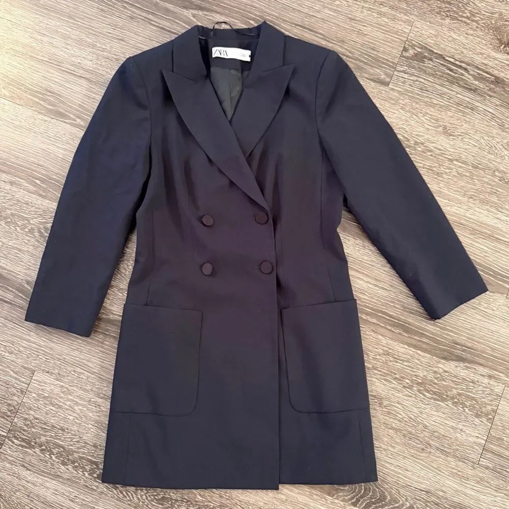 Zara Double Breasted Blazer Dress
